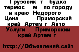 Грузовик 5т. (будка-термос 23 м3) по городу и краю! Недорого! › Цена ­ 500 - Приморский край, Артем г. Авто » Услуги   . Приморский край,Артем г.